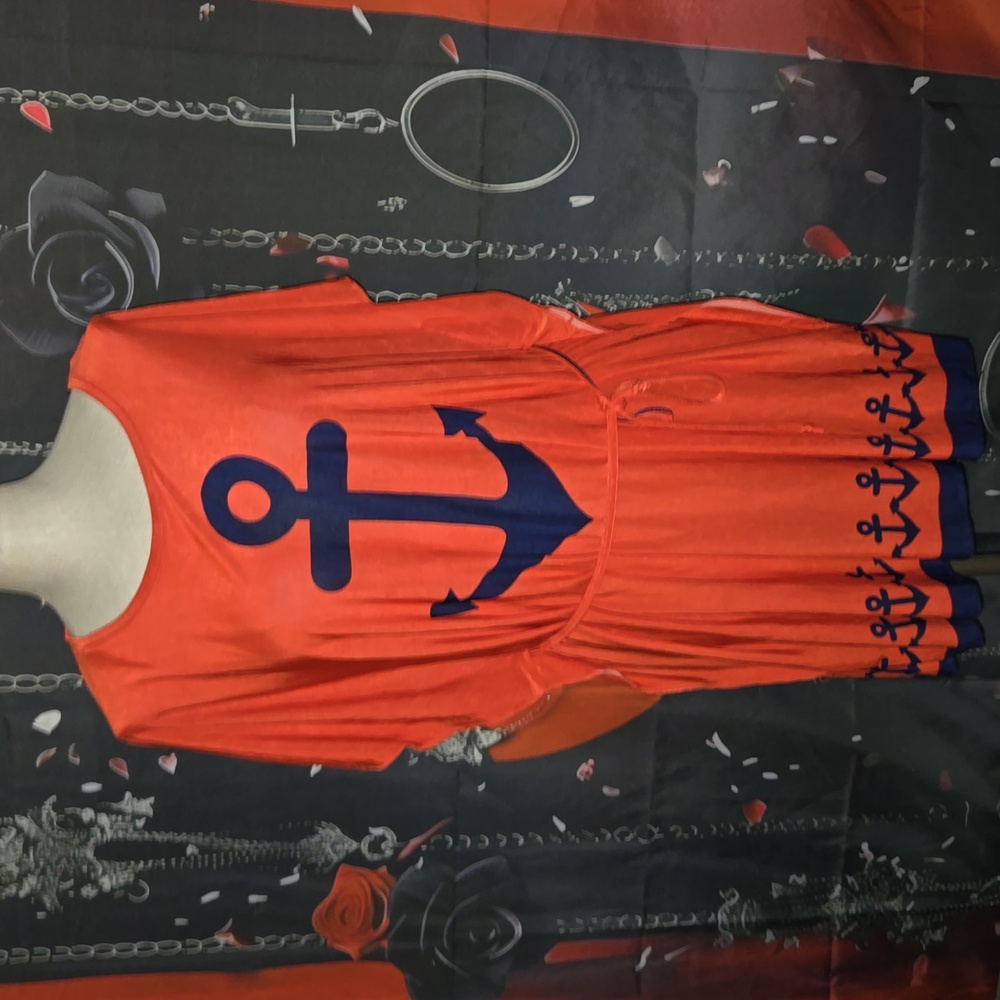 5th & love anchor dress, cover up. Xl